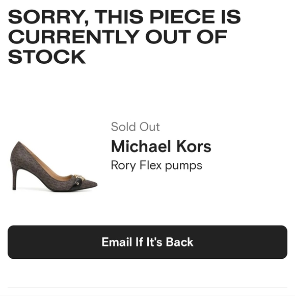 NEW🥰MICHAEL KORS RORY FLEX PUMP BLACK BROWN - Picture 11 of 11
